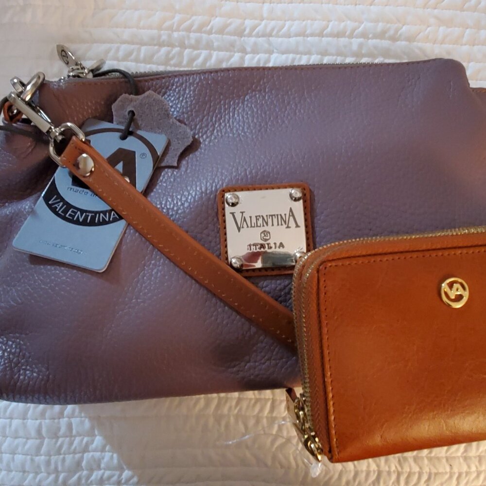 NWT Valentina Crossbody/Shoulder Bag + Wallet